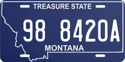 MT license plate 988420A