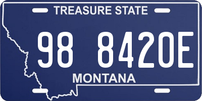 MT license plate 988420E