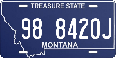 MT license plate 988420J