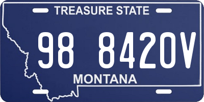 MT license plate 988420V