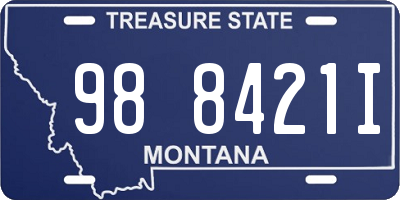 MT license plate 988421I