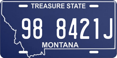 MT license plate 988421J