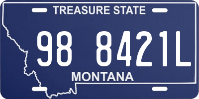 MT license plate 988421L