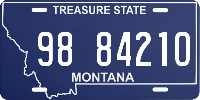 MT license plate 988421O