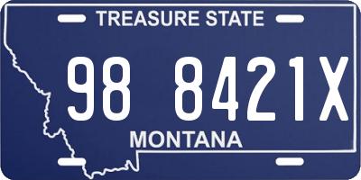 MT license plate 988421X