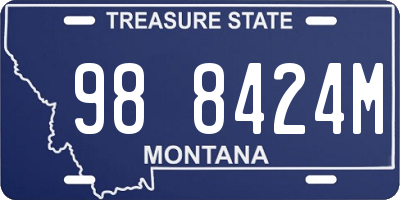 MT license plate 988424M