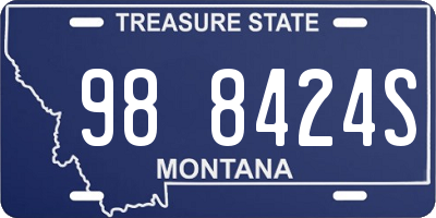 MT license plate 988424S