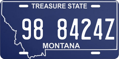 MT license plate 988424Z