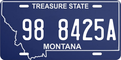 MT license plate 988425A