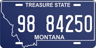 MT license plate 988425O