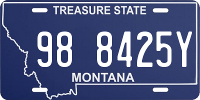 MT license plate 988425Y