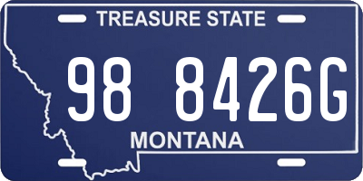 MT license plate 988426G