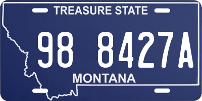 MT license plate 988427A