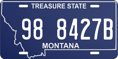 MT license plate 988427B