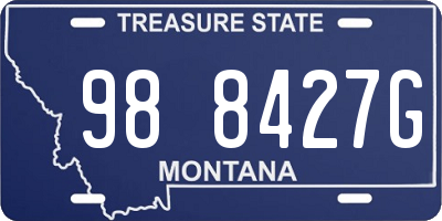 MT license plate 988427G