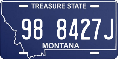 MT license plate 988427J