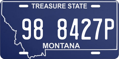 MT license plate 988427P