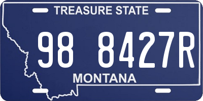 MT license plate 988427R