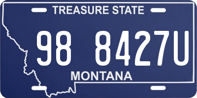 MT license plate 988427U