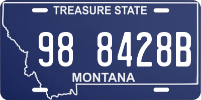MT license plate 988428B