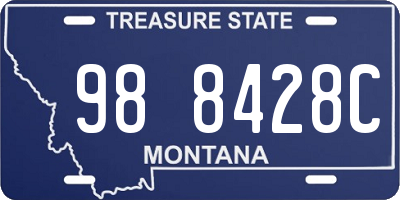 MT license plate 988428C