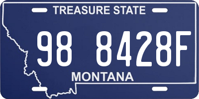 MT license plate 988428F