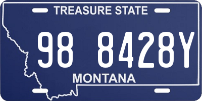 MT license plate 988428Y