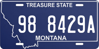 MT license plate 988429A