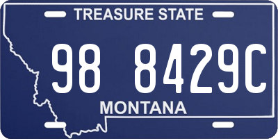 MT license plate 988429C