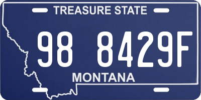 MT license plate 988429F