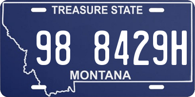 MT license plate 988429H