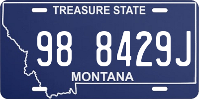 MT license plate 988429J