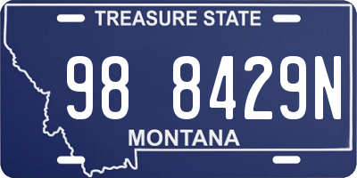 MT license plate 988429N