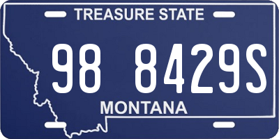 MT license plate 988429S