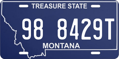 MT license plate 988429T