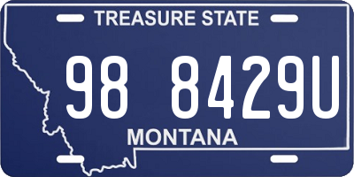 MT license plate 988429U