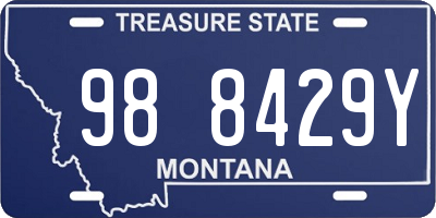 MT license plate 988429Y
