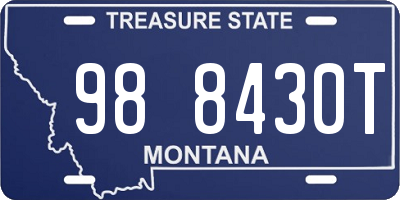 MT license plate 988430T
