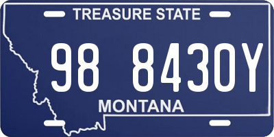 MT license plate 988430Y