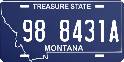 MT license plate 988431A