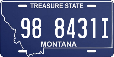 MT license plate 988431I