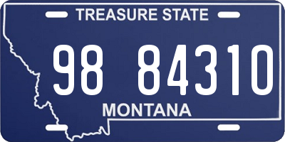 MT license plate 988431O