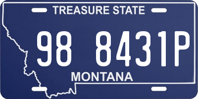 MT license plate 988431P