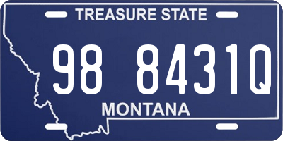 MT license plate 988431Q