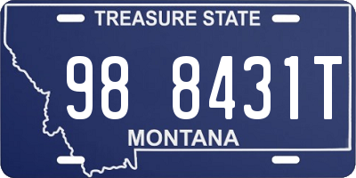 MT license plate 988431T