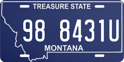 MT license plate 988431U