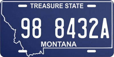 MT license plate 988432A