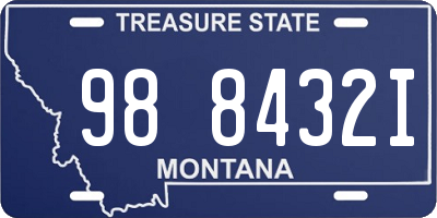 MT license plate 988432I