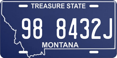 MT license plate 988432J