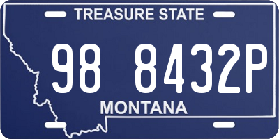 MT license plate 988432P